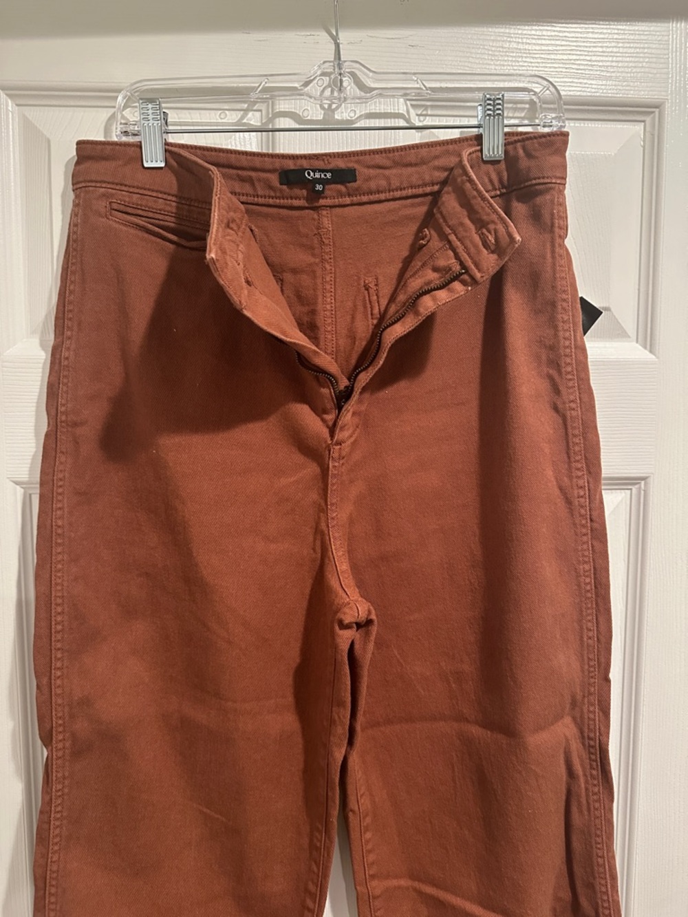 Quince Wide Leg Pants Rust Brown Women’s 30 - Picture 7 of 8